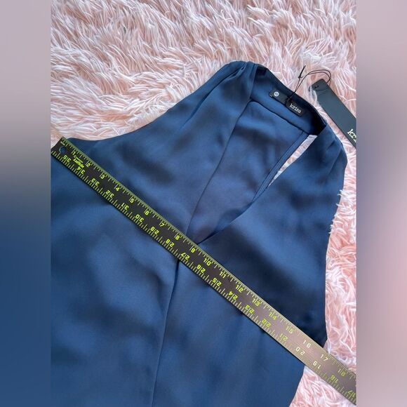 Karisa Surplice Tank in color Newport Navy Blue NWT size XS - Picture 3 of 6